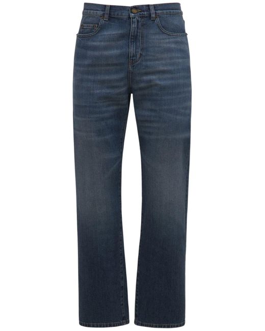 Saint Laurent Blue Authentic Straight Denim Jeans for men