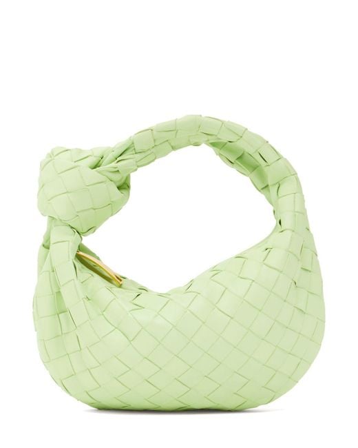Bottega Veneta Green Mini Tasche Aus Intrecciato-leder "jodie"