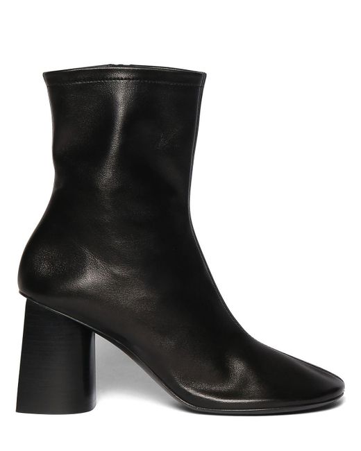 Balenciaga 80mm Glove Shiny Leather Ankle Boots in Black | Lyst
