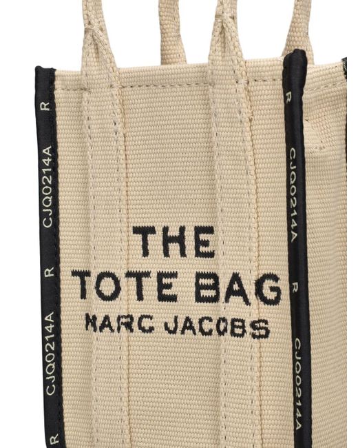 Marc Jacobs Black Tasche Aus Jacquard "the Phone Tote"