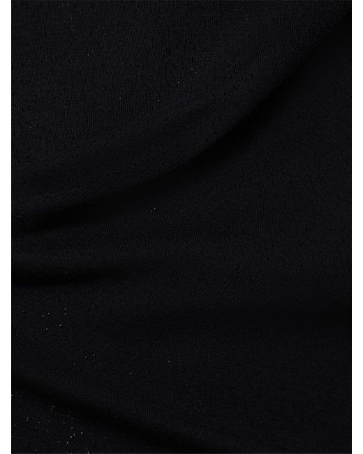 T-shirt oversize in jersey di cotone distressed di 1017 ALYX 9SM in Black da Uomo