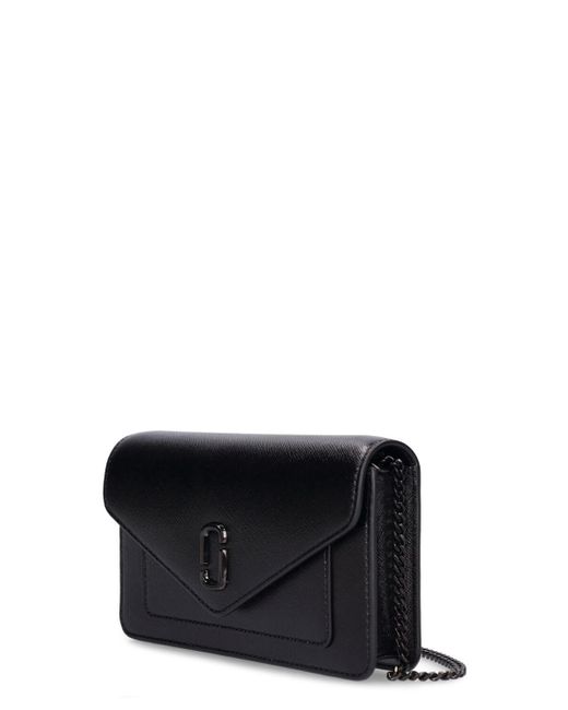 Marc Jacobs Black Ledertasche "the Leather Envelope Chain Wallet"