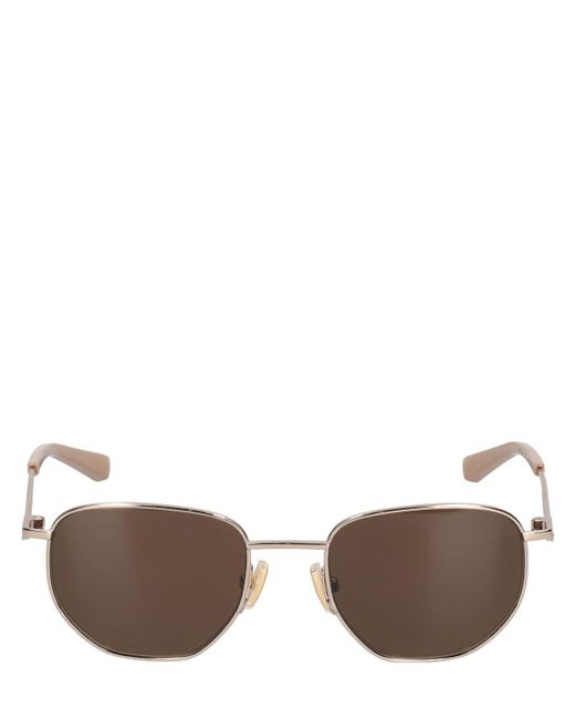 Bottega Veneta Brown Bv1301s Metal Sunglasses