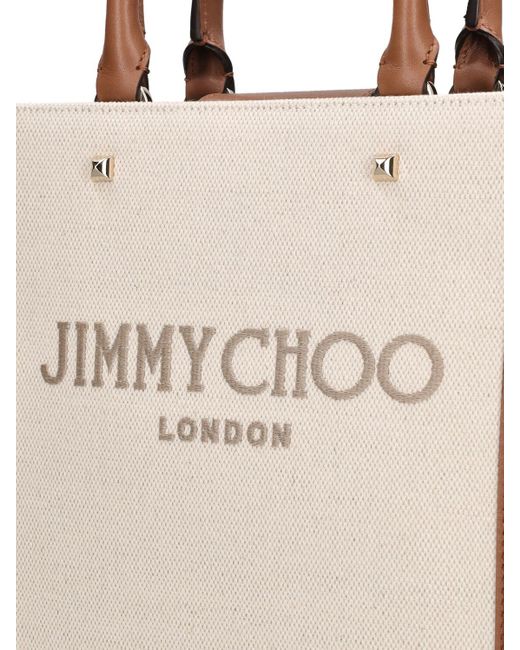 Jimmy Choo Natural Avenue Tote Recycled Cotton Bag