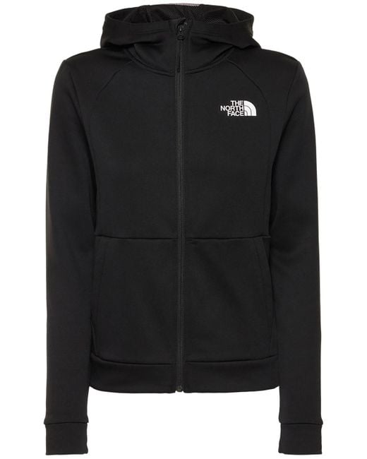 The North Face Tech Fleece Zip Hoodie in Black | Lyst UK