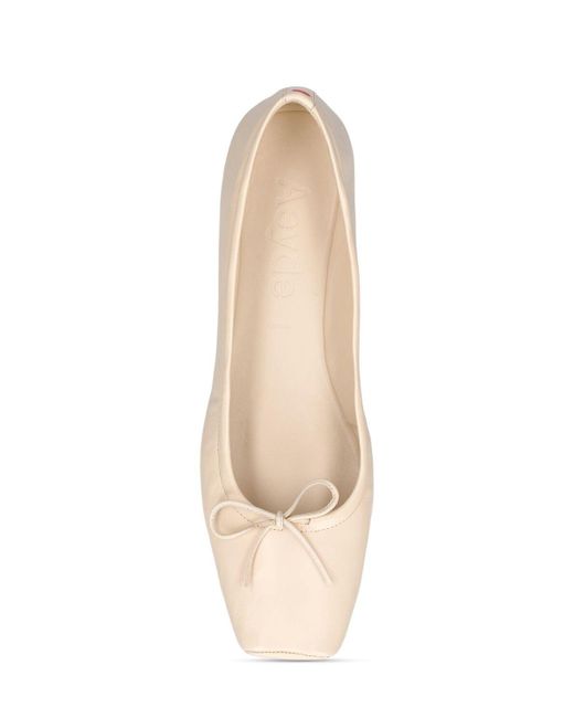 Aeyde Natural 5mm Gabriella Leather Flats