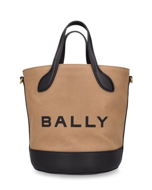 Bally Beuteltasche Aus Bio-baumwolle "bar 8 Hours" in Natur | Lyst DE