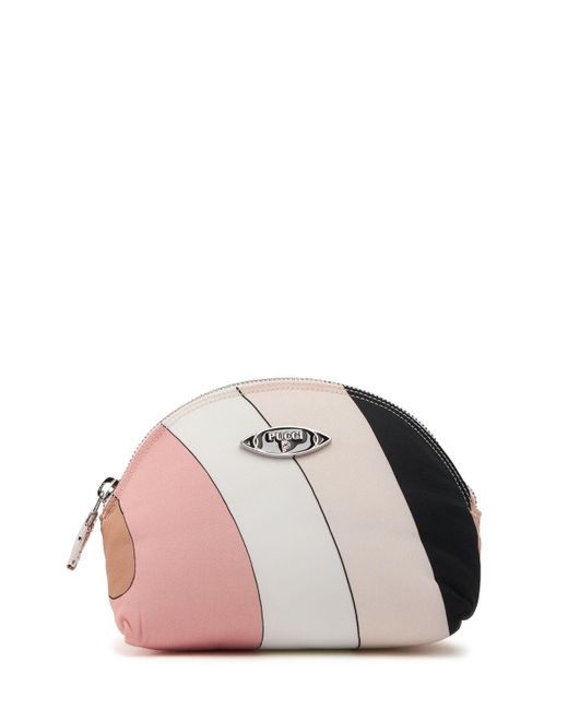 Emilio Pucci Pink Small Nylon Cosmetic Bag