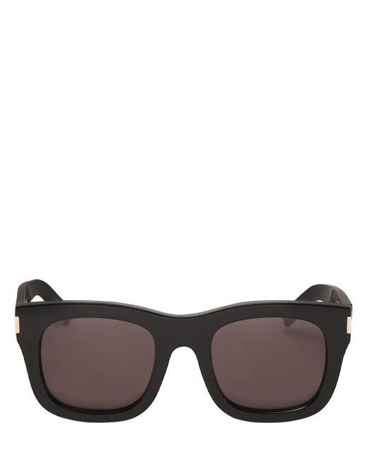 Saint Laurent Gray Sl 650 Bold Acetate Sunglasses