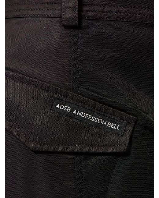 Pantalon cargo amovible en patchwork de nylon ANDERSSON BELL pour homme en coloris Black