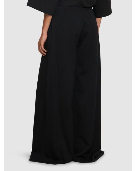 The Row Black Weite Hose Aus Wolle "dela"
