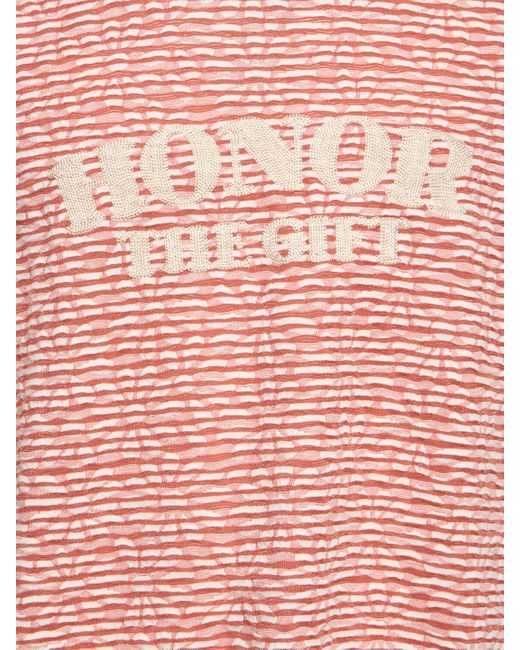 Honor The Gift Pink A-spring Stripe Boxy T-shirt for men