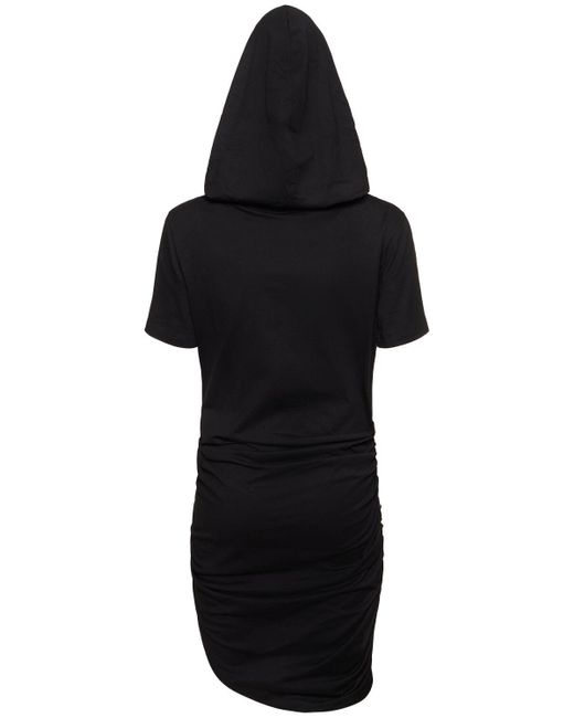 GIUSEPPE DI MORABITO Black Cotton Jersey Mini Dress