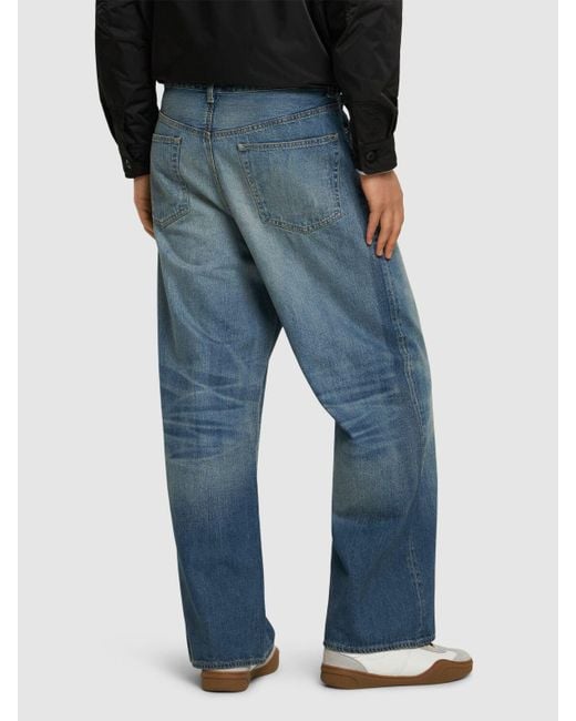 Jeans in denim di cotone di Junya Watanabe in Blue da Uomo