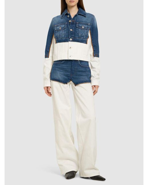 Jean Paul Gaultier Petit Grand トロンプルイユデニムジャケット Blue