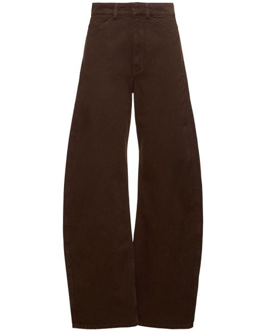 Lemaire ハイライズヘビーデニムカーブジーンズ Brown