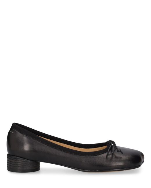 Chaussures en cuir 30 mm MM6 by Maison Martin Margiela en coloris Black