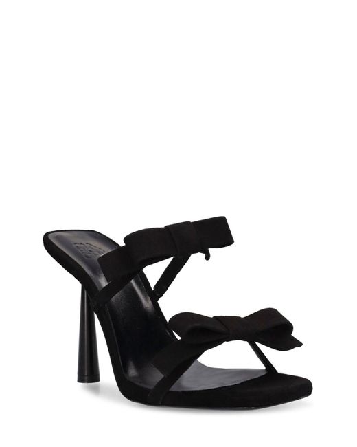 Gia Borghini Black 100mm Hohe Wildleder-mules "galantine"