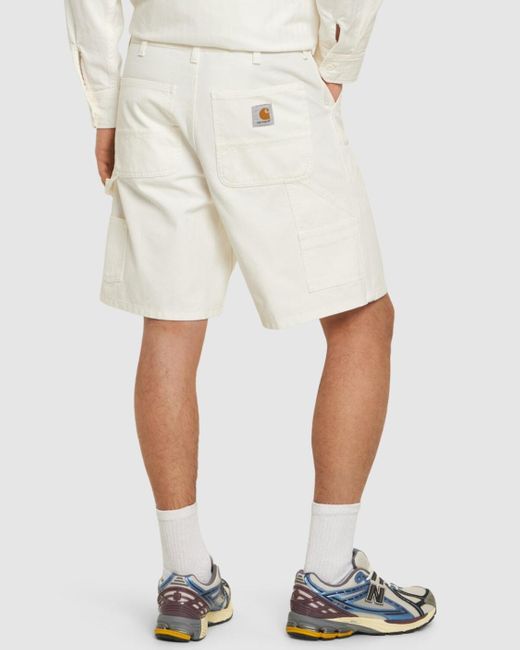 Carhartt White Double Knee Shorts for men