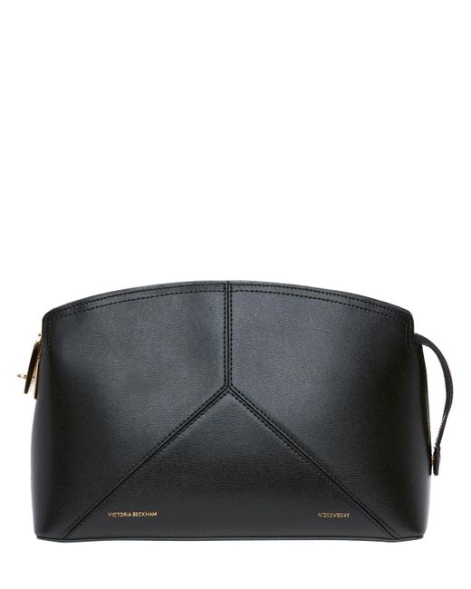 Leather clutch di Victoria Beckham in Black