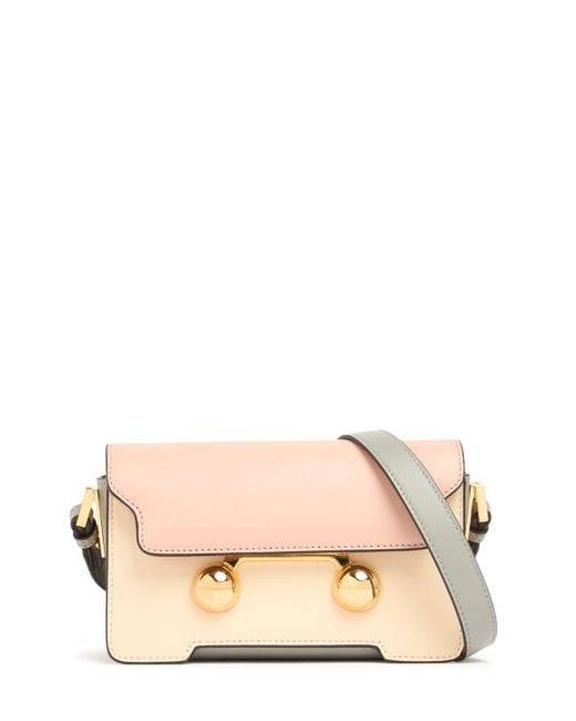 Marni Natural Mini Trunkaroo Leather Shoulder Bag Unique