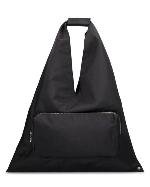 MM6 by Maison Martin Margiela Black Japanese Pocket Nylon Tote Bag