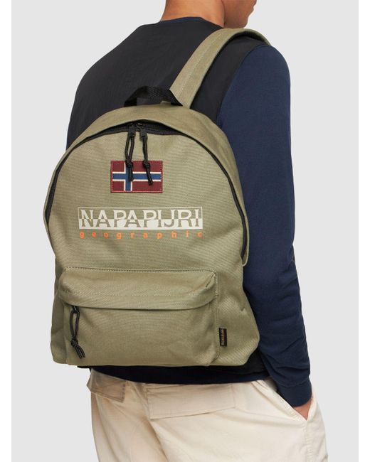 Napapijri Green Hering Cotton Backpack for men