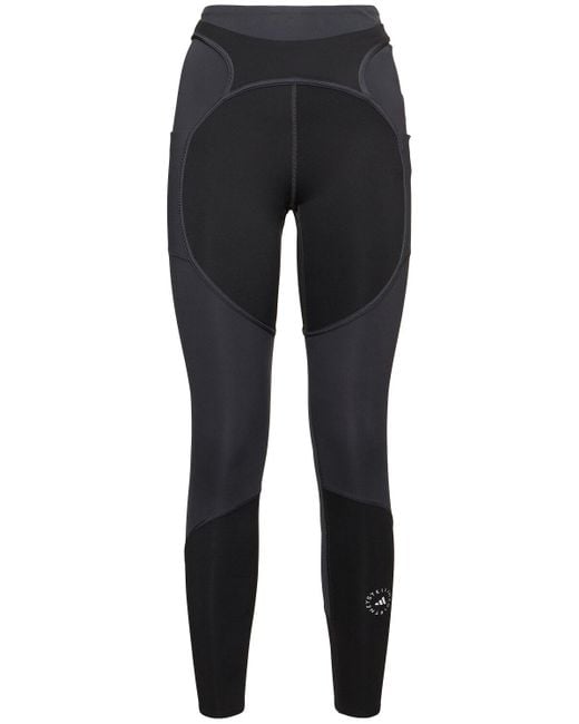 Adidas By Stella McCartney Black Two-Tone Leggings