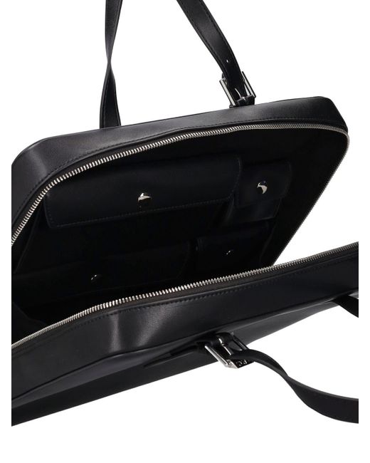 A.P.C. Logo Recycled Faux Leather Work Bag in Black for Men Lyst UK