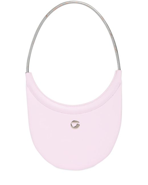 Coperni Pink Ring Swipe Leather Shoulder Bag