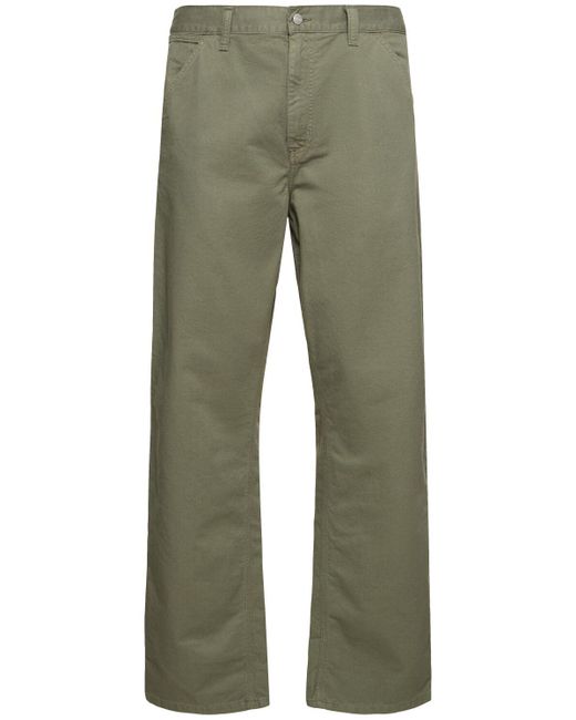 Carhartt Green Single Knee Denim Jeans for men
