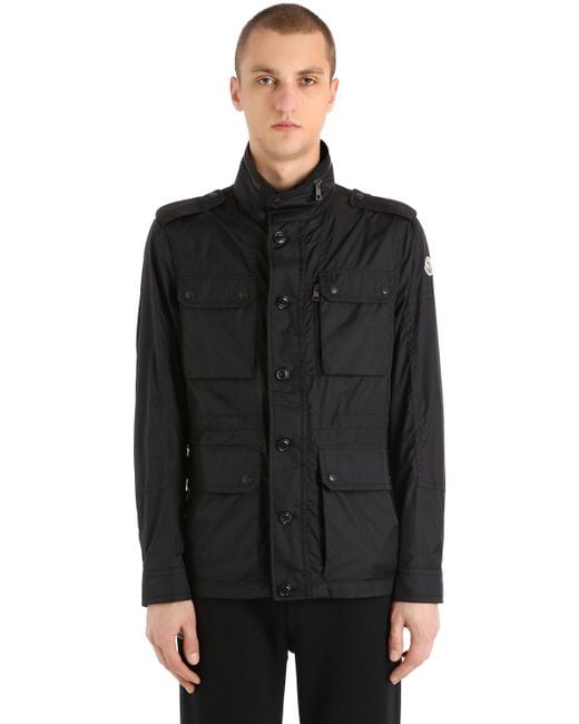 Moncler Black Cristian Light Nylon Field Jacket for men