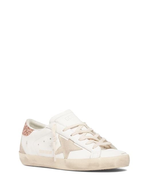 Golden Goose Deluxe Brand White 20mm Super-star Leather Sneakers