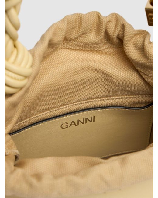 Ganni Natural Bou Bucket Recycled Leather Bag