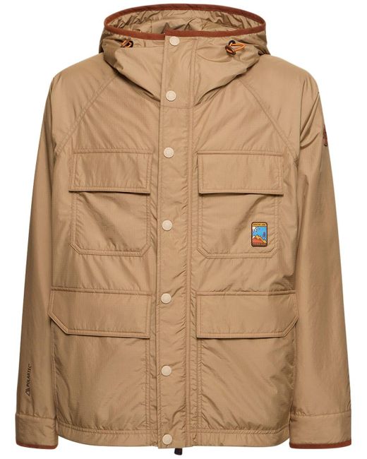 3 MONCLER GRENOBLE Brown Rutor Nylon Field Jacket for men