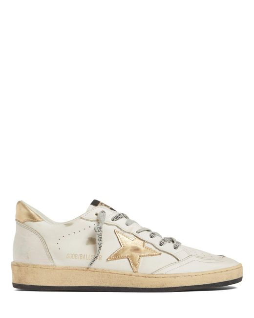 Golden Goose Deluxe Brand White 20mm Ball Star Leather Sneakers