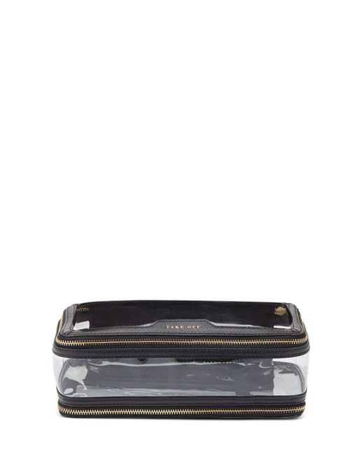 Anya Hindmarch Inflight Clear Zipped Bag in Gray Lyst