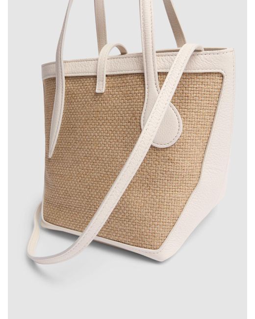 Little Liffner Natural Mini Sprout Linen Tote Bag