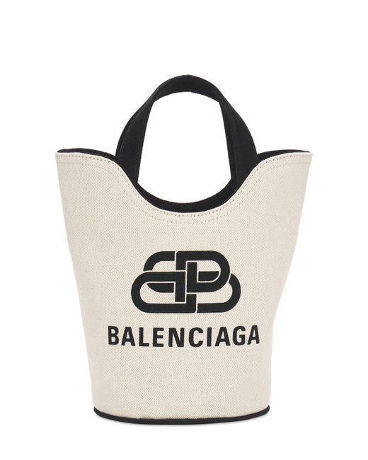 Balenciaga Wave Monogram New キャンバストートバッグ Black