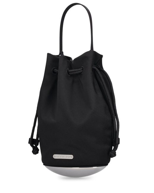 Alexander Wang Black Mini Dome Nylon Twill Bucket Bag