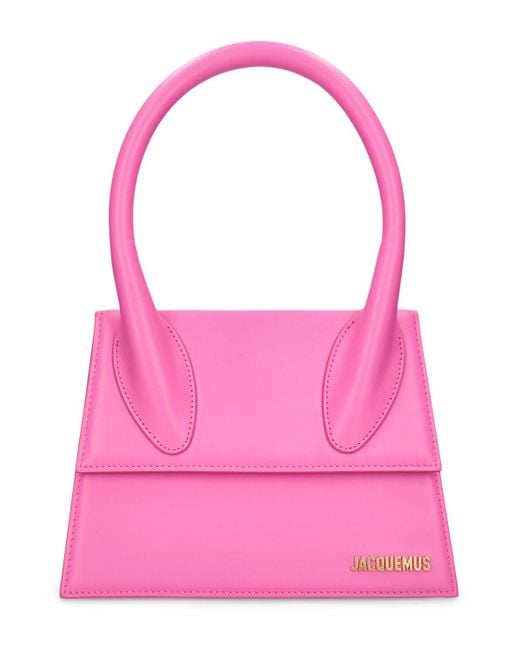 Jacquemus Pink Le Grand Chiquito Smooth Leather Bag
