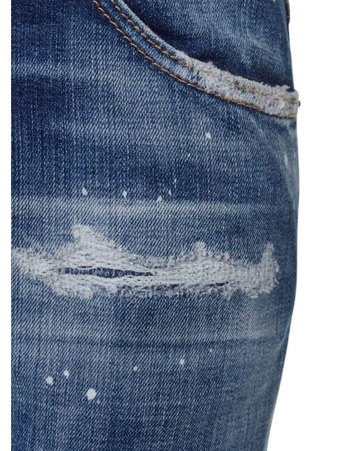 Jeans sexy twist de denim de algodón DSquared² de hombre de color Blue