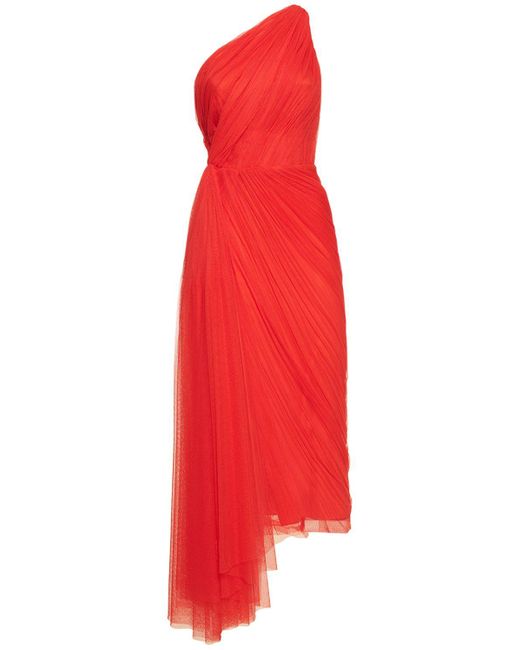 Maria Lucia Hohan Red Imani Tulle Long Dress