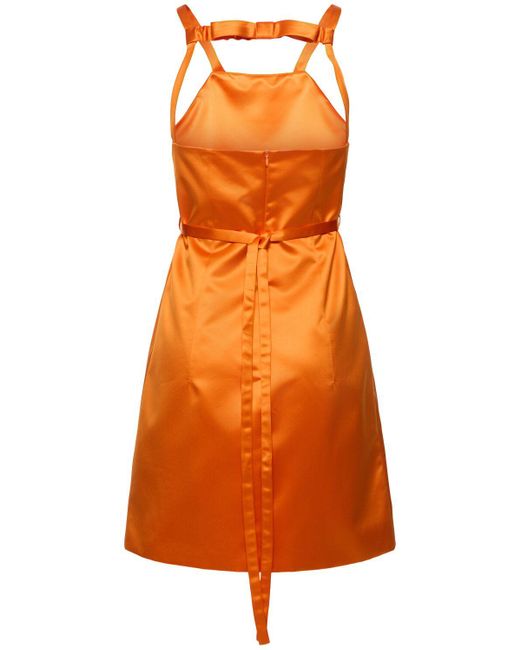 Vestito in raso duchesse di Patou in Orange