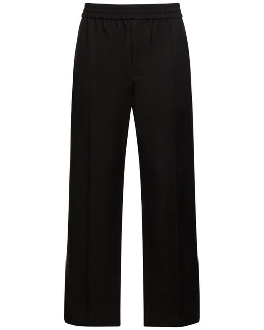Pantalon à cordons en coton mélangé stretch v Valentino pour homme en coloris Black