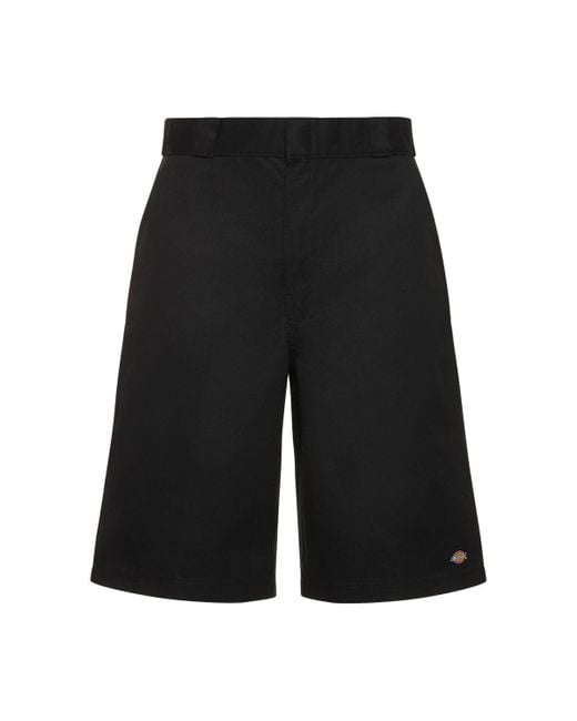Dickies Black 13" Multi-pocket Cotton Blend Shorts for men