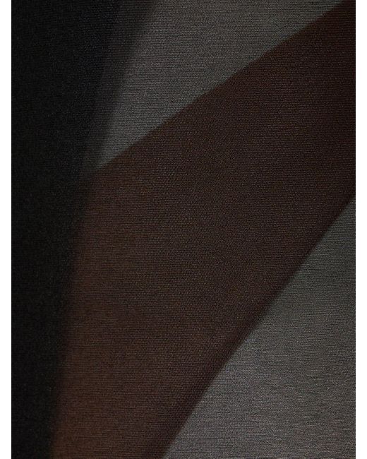 Body manches longues en jersey de nylon Mugler en coloris Black