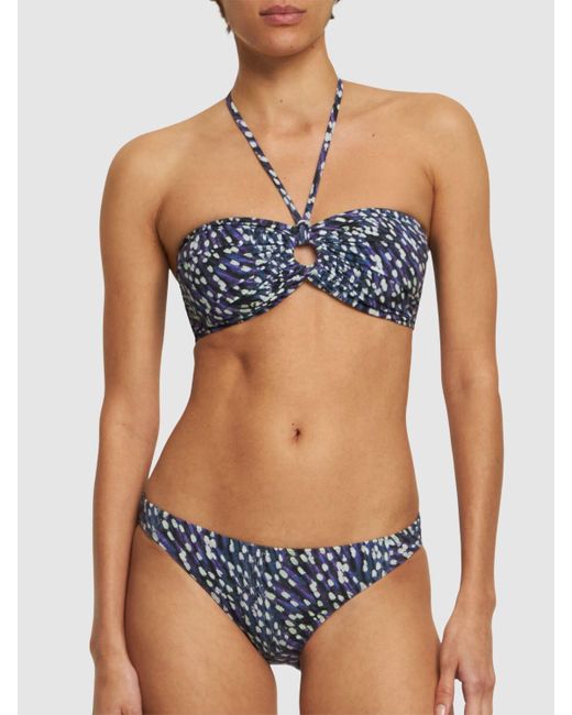 Braguitas de bikini con estampado Isabel Marant de color Blue