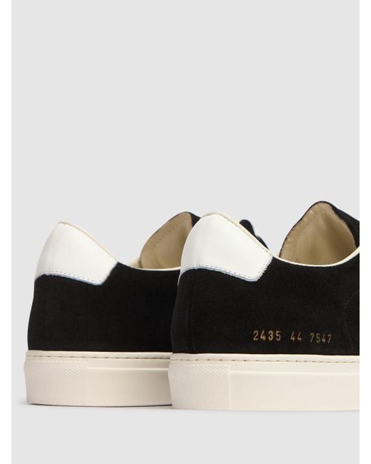 Common Projects Black Suede Retro Low Sneakers for men