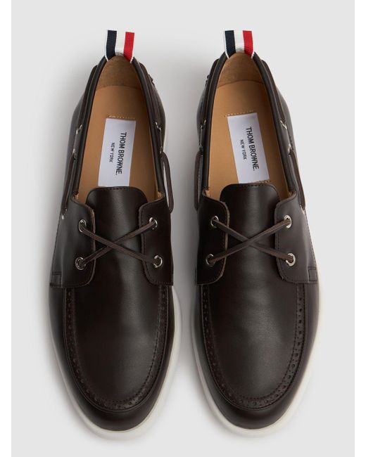 Thom Browne Bootsschuhe Aus Leder "portland" in Gray für Herren